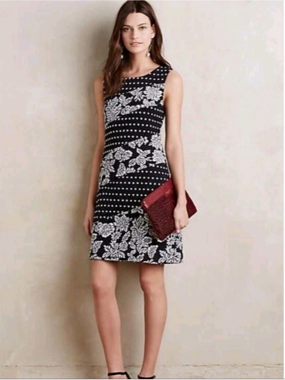 Anthropologie Effemy Jacquard Shift Dress by Maeve